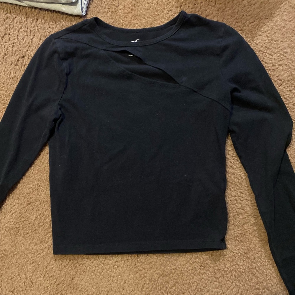 Hollister Women's Black Long Sleeve Top